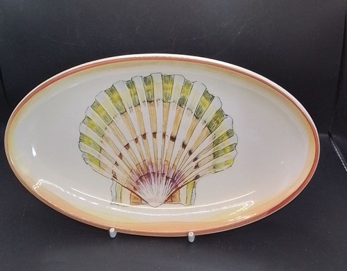 Jersey pottery scallop platter - jersey,