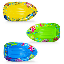 INFLATABLE KIDS SEA LIFE POOL FLOATING BEACH WATER BOAT LOUNGER 2 COLORS JILONG