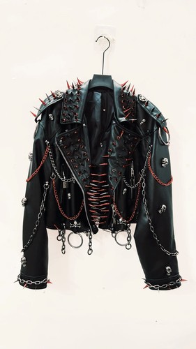 Vintage leather jacket - jacket, gothic