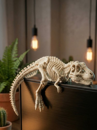 Rex skeleton shelf - t-rex, sitter