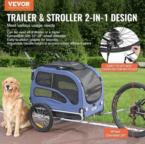 Vevor dog bike - bike, trailer