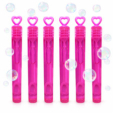 Pink Heart Bubble Tubes 1-144