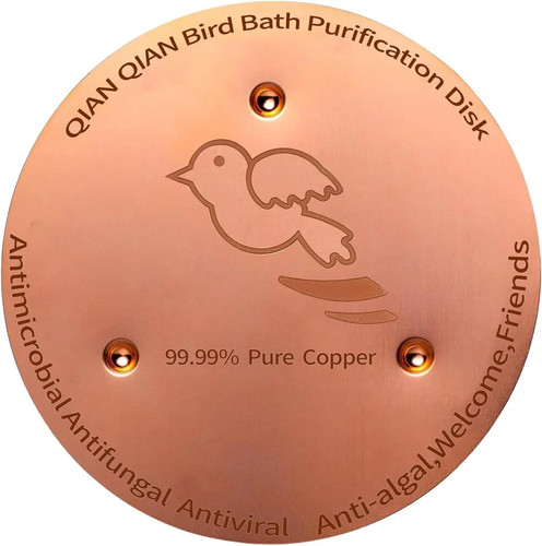 Bird bath copper disk - bath,