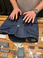 Barbour &Levi's Bedale Jacket Men's M Denim Blue Brand New