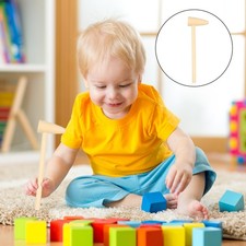 15pcs Mini Mallets Small Hammers Funny Wood Hammer Children Toy Toy Hammers