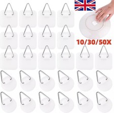 10-50Pcs Plate Hangers Wall Plate Hangers Adhesive Plate Hanger Hooks Invisible
