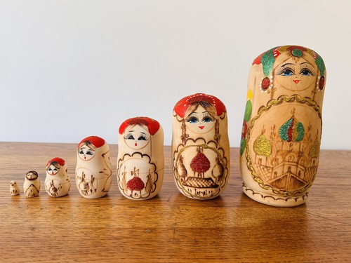 Vintage russian matryoshka - vintage,
