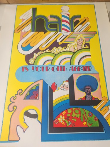 Vintage 1970s nos poster hair - 1970s,