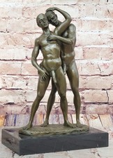 100% Solid Bronze Nude Male