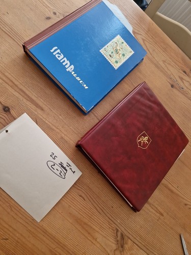 Stamp albums with stamps - albums,