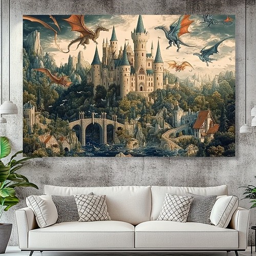 Extra large medieval castle - medieval,
