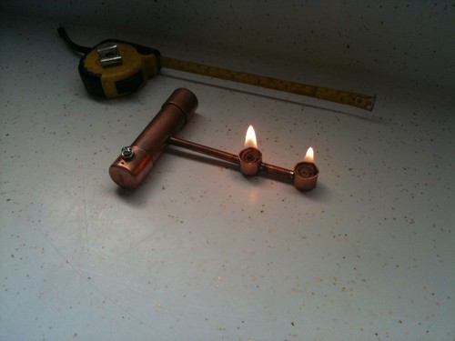 Solid copper burner stirling - copper,