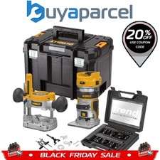 Dewalt DCW604NT 18v XR Brushless Cordless 1/4" Router + Plunge Base + Trend Set