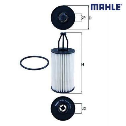 Oil filter mahle ox814d - oil,