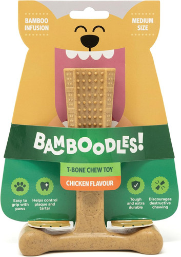 Bamboodles bone dog chew - bamboodles, t-bone