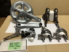 RARE! Shimano ULTEGRA 6700 10s Groupset 165mm 50/34T Rim Brake SILVER Road Bike