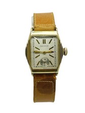 Vintage Gold Filled Waltham Waltham Stepped Pyramid Style Wrist Watch 1930's