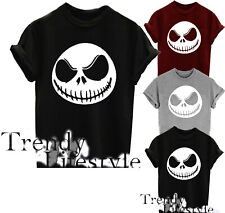 JACK FACE HALLOWEEN JACK SKELLINGTON  NIGHTMARE BEFORE CHRISTMAS UNISEX T-SHIRT