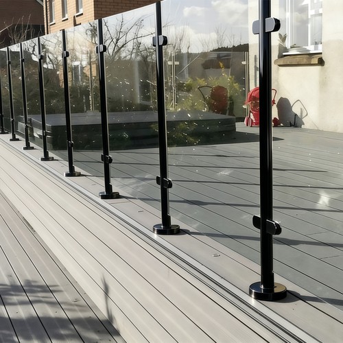 Stainless steel post glass - steel,