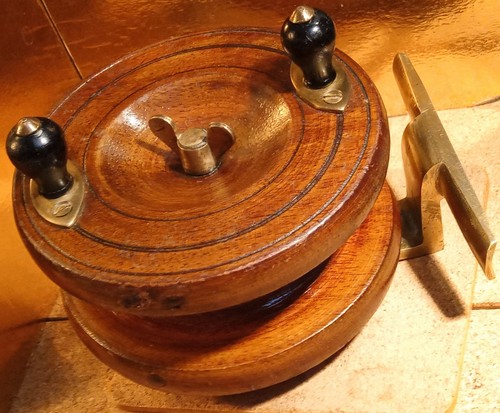 Allcocks c1900 walnut brass - allcocks, 4"
