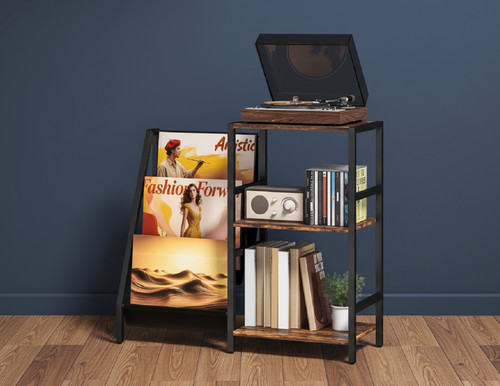 Industrial vinyl record stand - industrial,