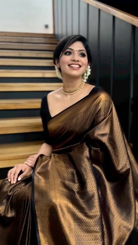 Indian banarasi silk saree - indian,