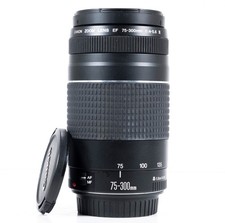 Canon 75-300mm F/4.0-5.6 III Full Frame Auto Focus EF Mount Telephoto Zoom Lens