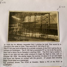 Postcard  R100 Airship At