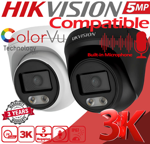 Ukvision 5mp colorvu dome - 5mp,