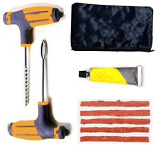 MOTORCYCLE CAR VAN TUBELESS TYRE PUNCTURE REPAIR KIT TIRE TOOL PLUG EMERGENCY