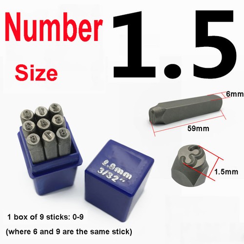 Letter number stamp punch set - stamp,