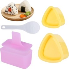 3 PCS Onigiri Mould, Yeelua Triangle Sushi Mold Rice Ball Maker Kit Non-Stick/UK