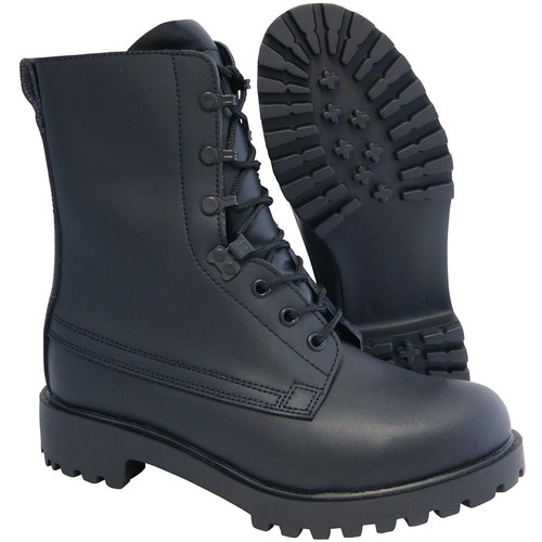 Black leather british assault - black,
