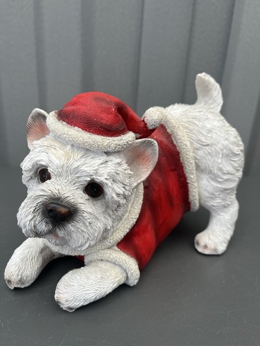 Westie santa christmas dog - westie,
