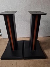 WOODEN TRIM speaker stands for 60cm tall top plate 15.5 x27 cm
