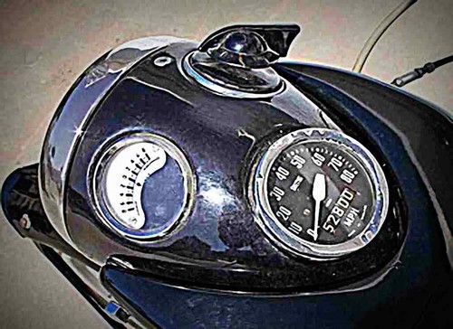 Metal sign velocette - a4,