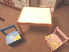 Table & 3 Chairs  + pvc cover