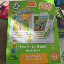 Leapfrog tag learn to read long vowels silent E and Y 6 book set 2 new sealed