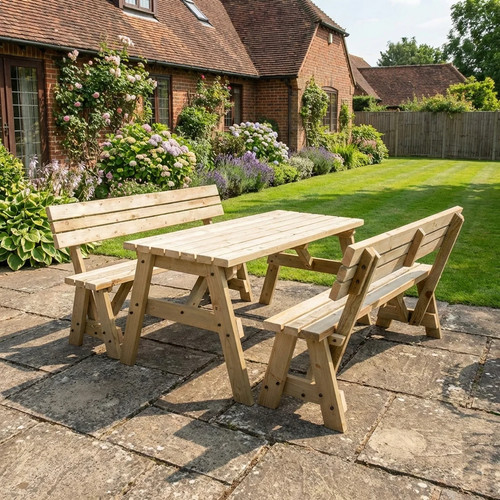 Garden bench table set outdoor - garden,