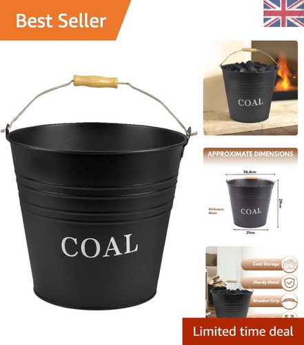 Vintage black coal scuttle - vintage,
