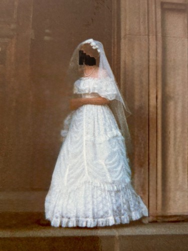 1980s vintage wedding dress - vintage,