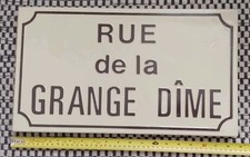 Vintage French Enamel Street