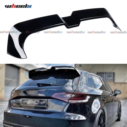 Gloss black rear boot spoiler - black,