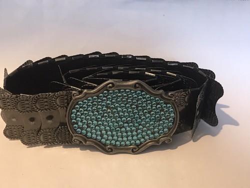 Retro womens belt jewelled - belt,