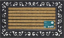 Coir Doormat Rubber Backed Front Door Entrance Patio Porch Tough Scraper