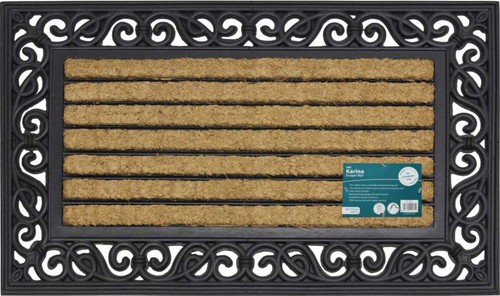 Coir doormat rubber backed - coir,