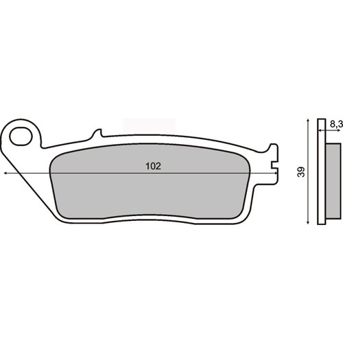 Pair brake pads for - brake,