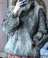 Vintage Real Silver Fox Fur