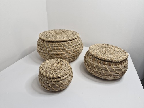 Set seagrass baskets - x,