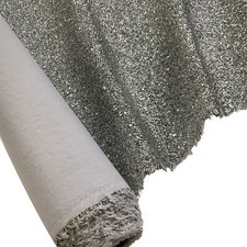 SILVER GLITTER FABRIC JAZZ